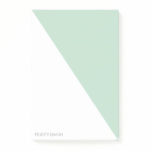 Color Block - Mint Personalized Post-it® Notes