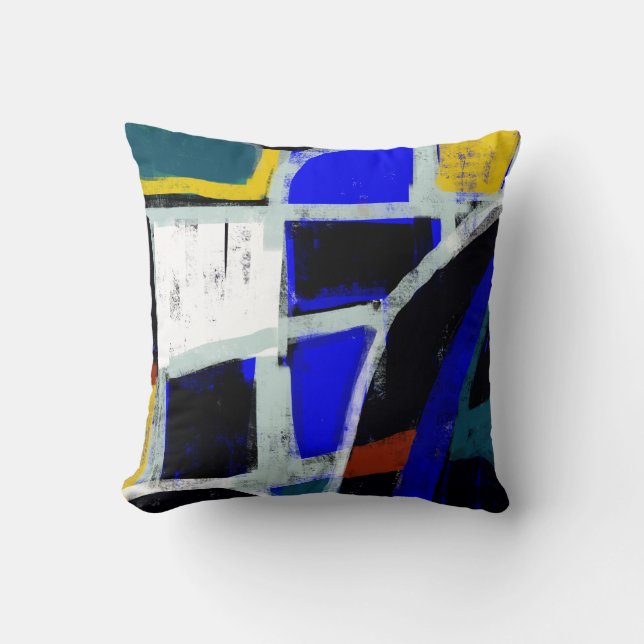 Color Block Modern Art Pillows (Front)