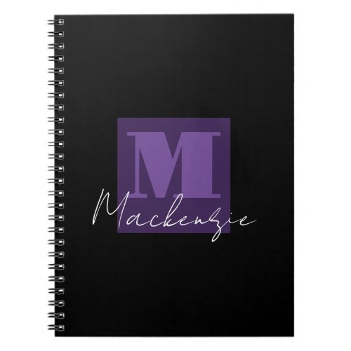 Color Block Monogram  Notebook