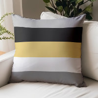 Color Block Mustard Yellow, Gray, Black, and White