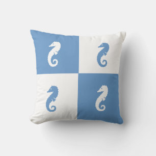 Color Block Pillow Seahorse