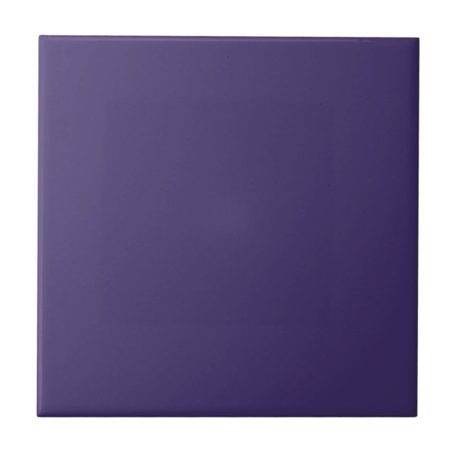 Color Block - Purple Ceramic Tile (Front)