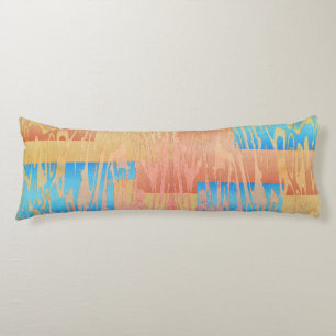 Color Block Scratch Body Pillow