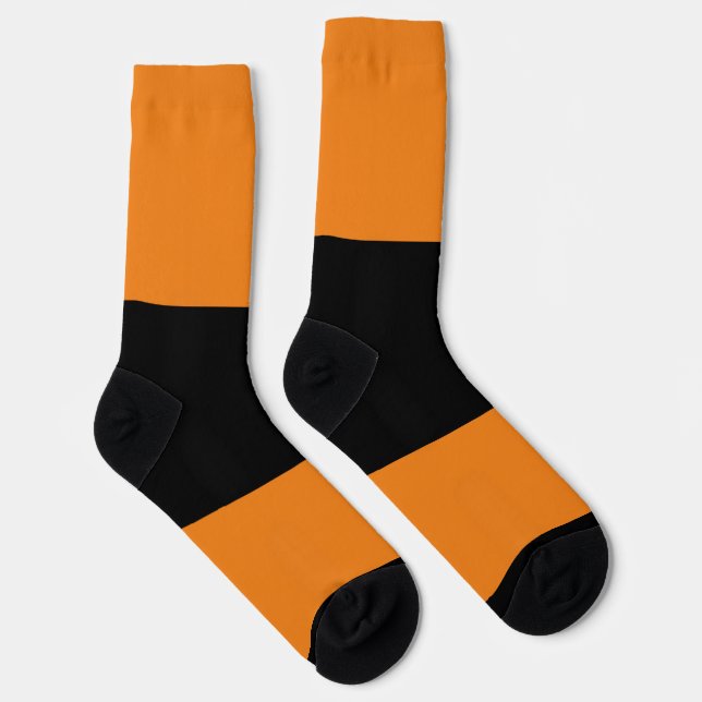 Color Block Socks- Orange Socks (Right)