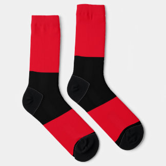 Color Block Socks -Red