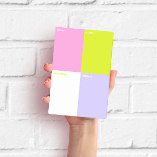 Color Block Sticky Notes Medium