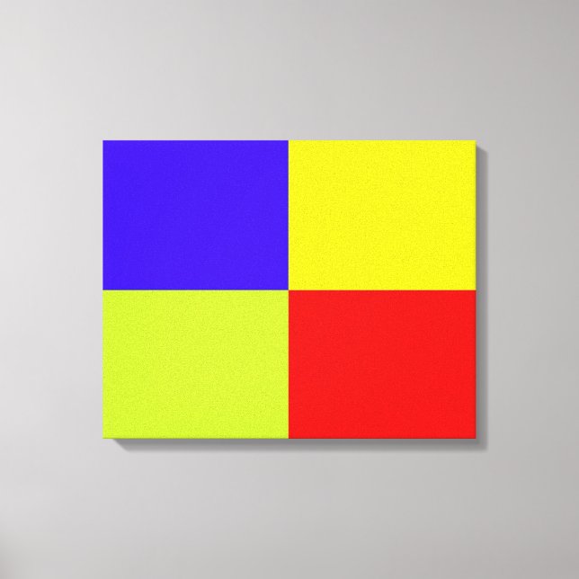 Color Block Streched Canvas (Front)