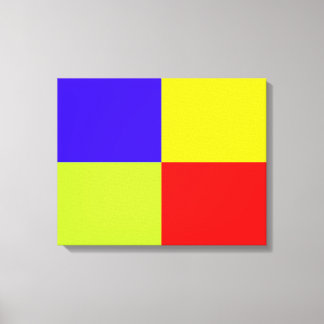 Color Block Streched Canvas Print