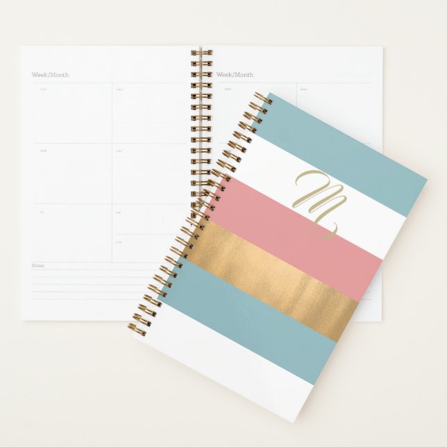 Color Block Striped Planner (Display)