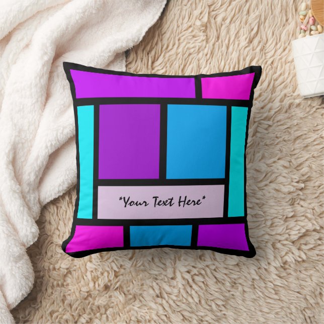 Color Block Throw Pillow 01 (Blanket)