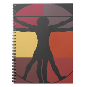 Color Block Vitruvian Man Notebook