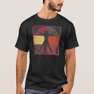 Color Block Vitruvian Man T-Shirt
