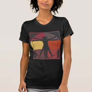 Color Block Vitruvian Man T-Shirt