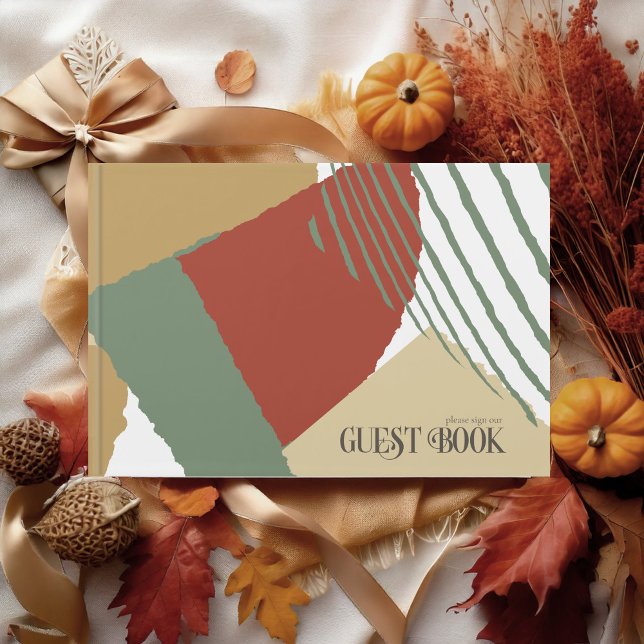 Color Block Wedding Autumn ID740 Guest Book (Creator Uploaded)
