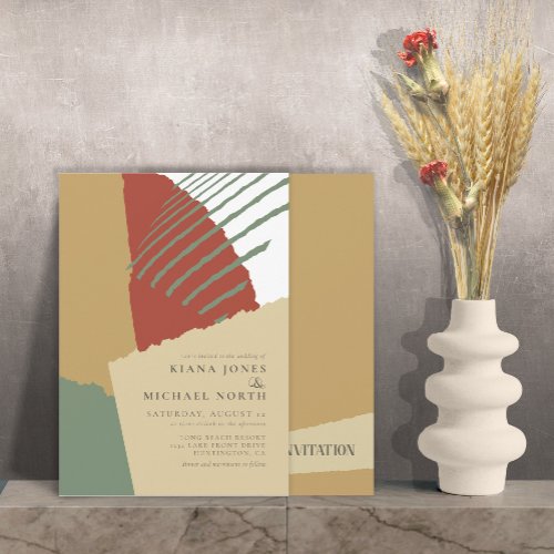 Color Block Wedding Autumn ID740 Invitation