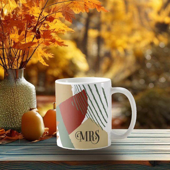 Color Block Wedding Mrs Bride Autumn ID740 Coffee Mug (Creator Uploaded)