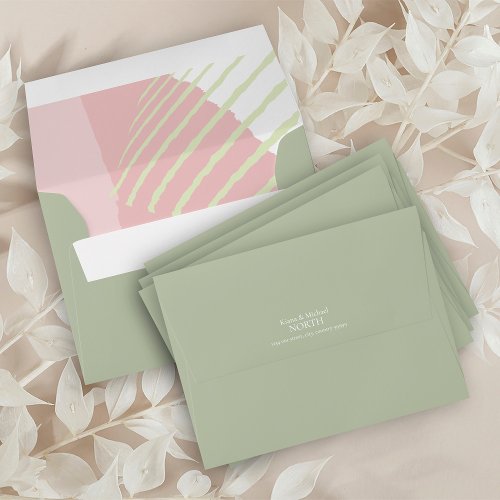 Color Block Wedding Spring ID740 Envelope