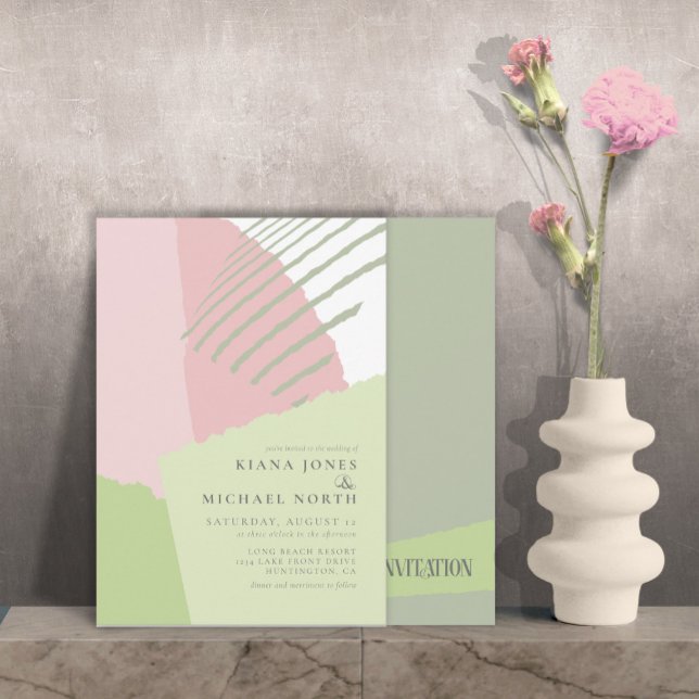 Color Block Wedding Spring ID740 Invitation (Creator Uploaded)