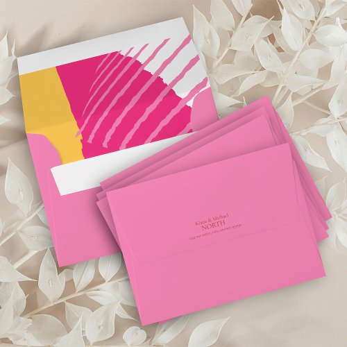 Color Block Wedding Summer ID740 Envelope