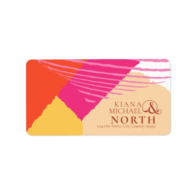 Color Block Wedding Summer ID740 Label (Front)