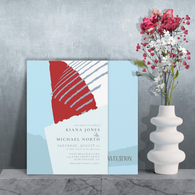 Color Block Wedding Winter ID740 Invitation (Creator Uploaded)
