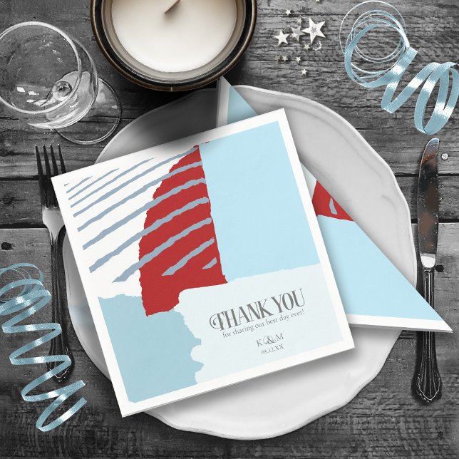 Color Block Wedding Winter ID740 Napkins (Creator Uploaded)