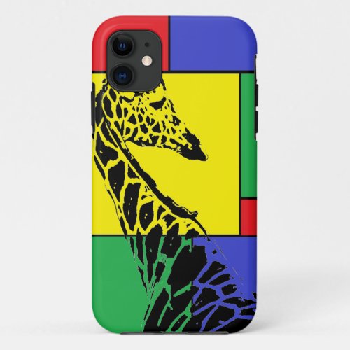 Color Blocked Giraffe_ iPhone 55S Case