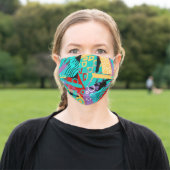 Color Blocking Face Mask (Outside)