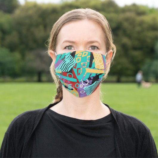 Color Blocking Face Mask (Outside)
