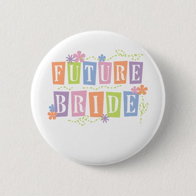 Color Blocks Future Bride Button (Front)