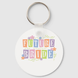 Color Blocks Future Bride Keychain