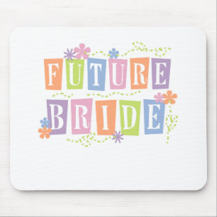 Color Blocks Future Bride Mouse Pad