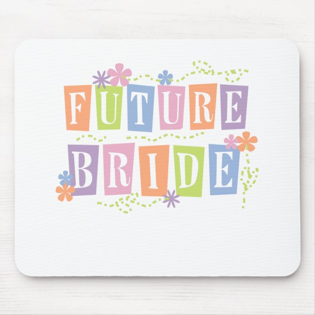 Color Blocks Future Bride Mouse Pad (Front)