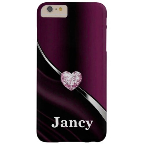 Color Blocks Magenta Pink Monochromatic Name Barely There iPhone 6 Plus Case