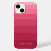 Color Blocks Magenta Pink Monochromatic Name Case-Mate iPhone Case (Back)