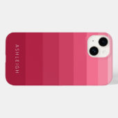 Color Blocks Magenta Pink Monochromatic Name Case-Mate iPhone Case (Back (Horizontal))