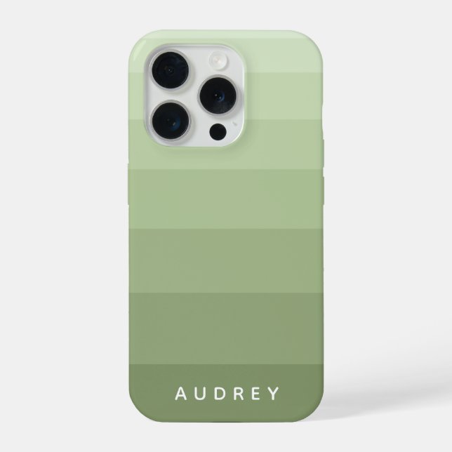 Color Blocks Monochromatic Custom Text Iphone Case (Back)