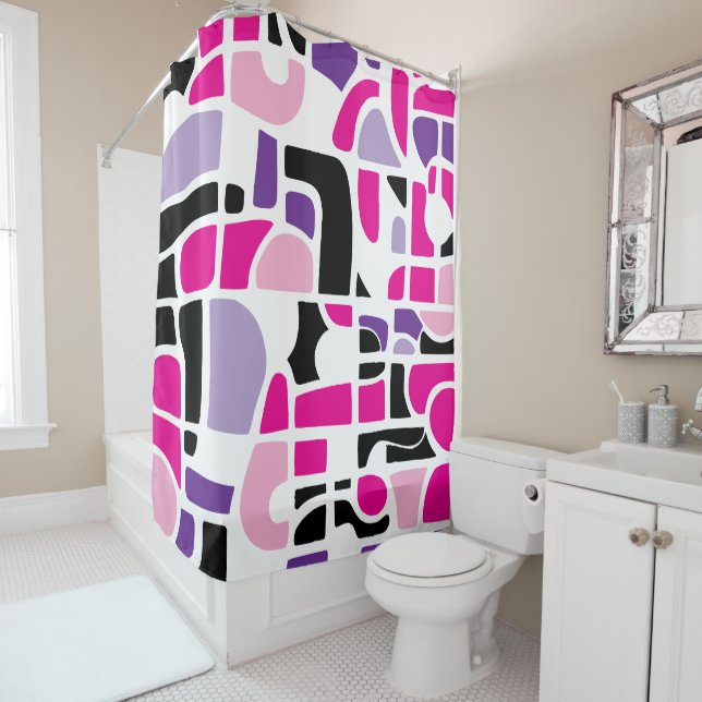 color blocks  shower curtain (In Situ)