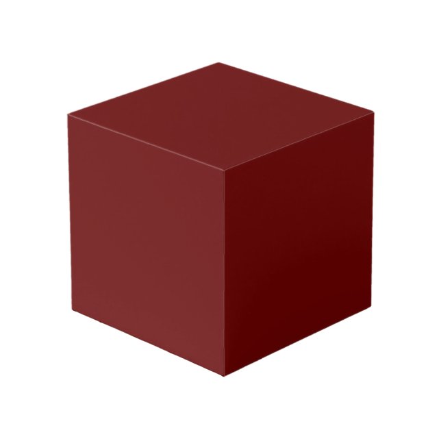 color blood red cube (Front Angled)