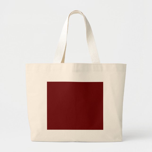color blood red large tote bag (Front)