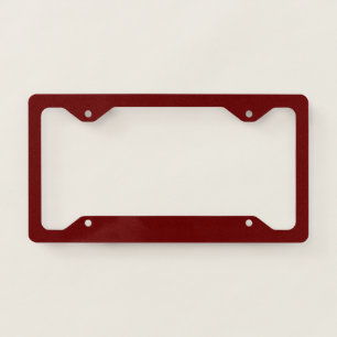 color blood red license plate frame