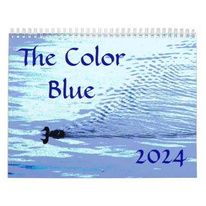 Color Blue 2024 Nature Art Photography Calendar