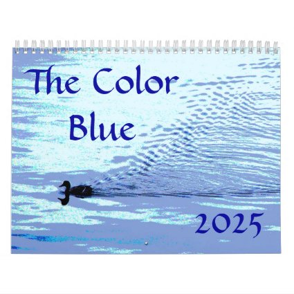 Color Blue 2025 Nature Art Photography Calendar