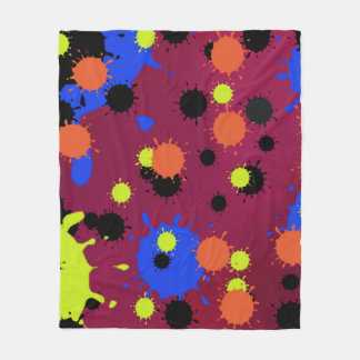 Color Bomb Pattern Fleece Blanket