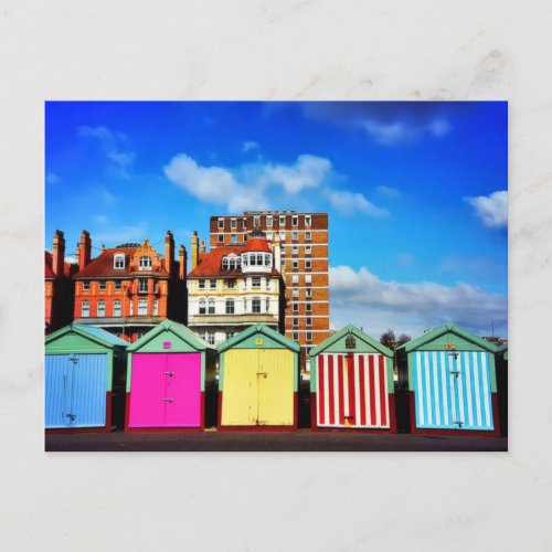 Color _ Brighton Beach Huts Postcard