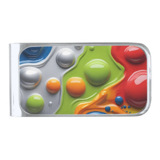 Color Bubbles Money Clip