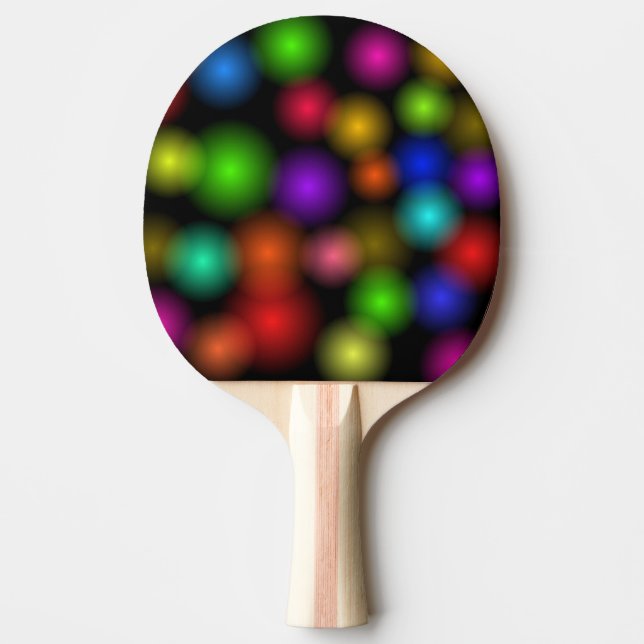 Color Bubbles Ping Pong Paddle (Front)
