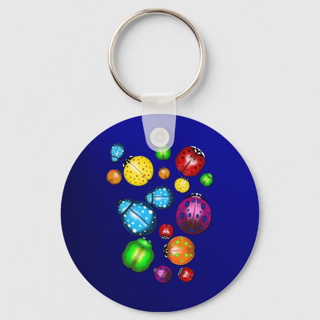 Color Bugs  Keychain (Front)