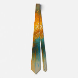 Color Burst Abstract Art Neck Tie