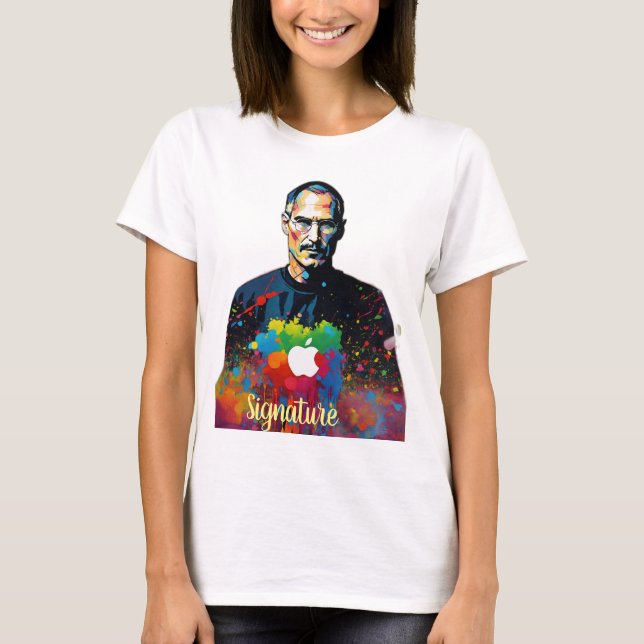 Color Burst Apple Logo Tee (Front)